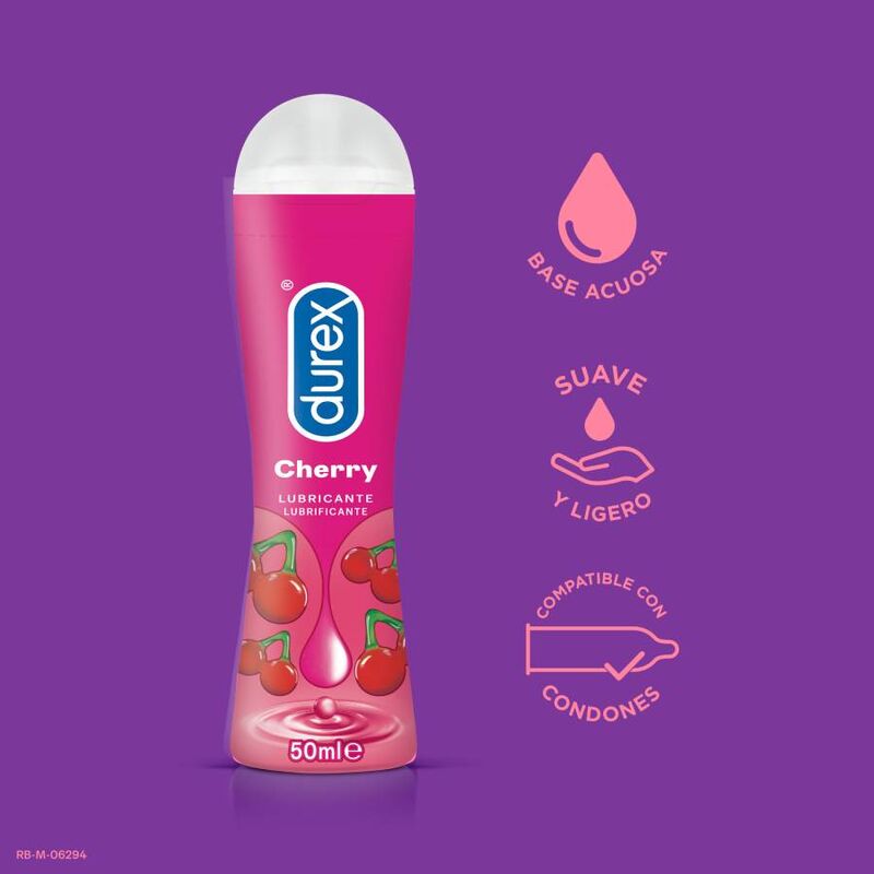 Gel lubrifiant aromatisé cerise 50 ml — emballage