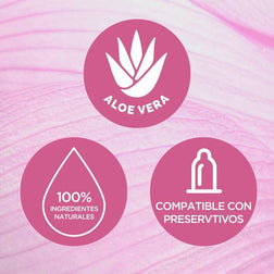 Lubrifiant naturel Aloe Vera peaux sensibles 100 ml — vue de profil