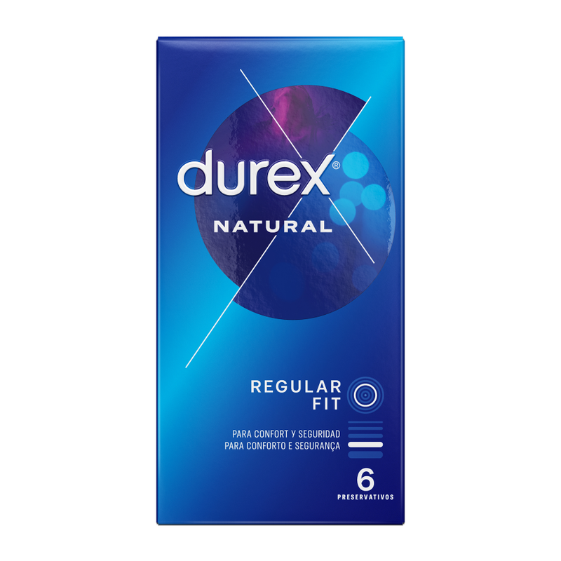 Préservatifs Regular Fit lubrifiés 6 unités — emballage
