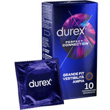 Préservatifs extra-lubrifiés silicone x10 — Connexion Parfaite · Durex Condoms · Préservatif Épais