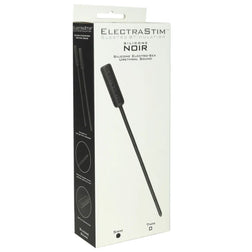 Flexible schwarze ElectraStim-Elektro-Harnröhrensonde aus Silikon, Durchmesser 5 mm.