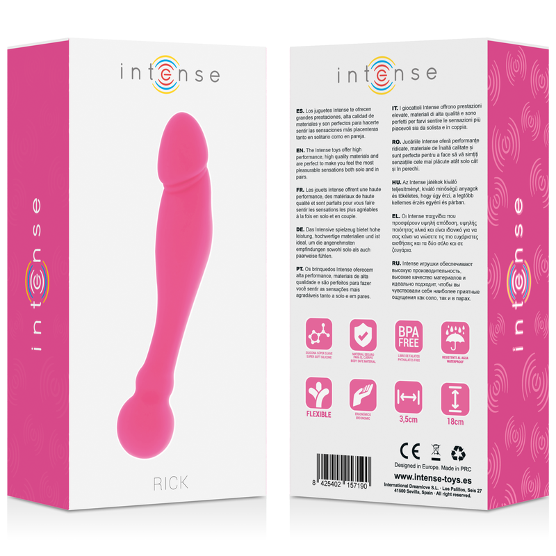 Gode double silicone 18 cm — emballage
