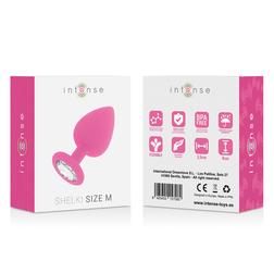 Plug anal Shelki M 8 cm - vue arrière produit