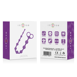 Chapelet anal silicone violet 10 boules 34 cm — Jaiden