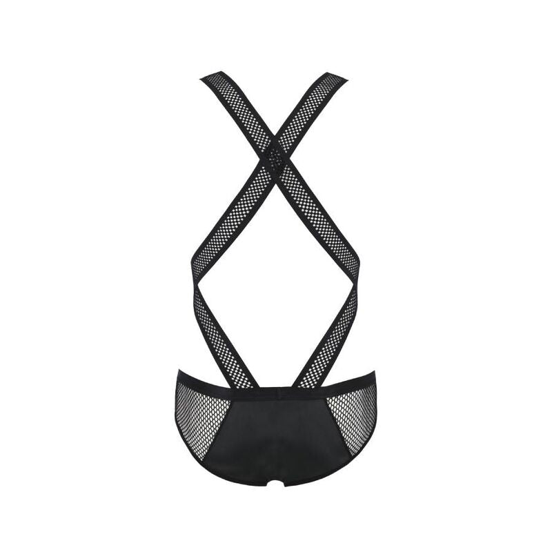 Body harnais mesh et wetlook dos croisé — emballage