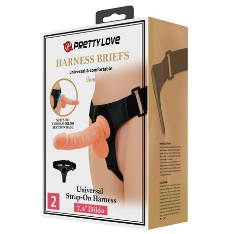 Pretty Love Tom Harness with Dildo 20 cm
