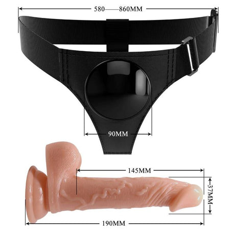 Pretty Love Kevin Harness with Dildo 19 cm