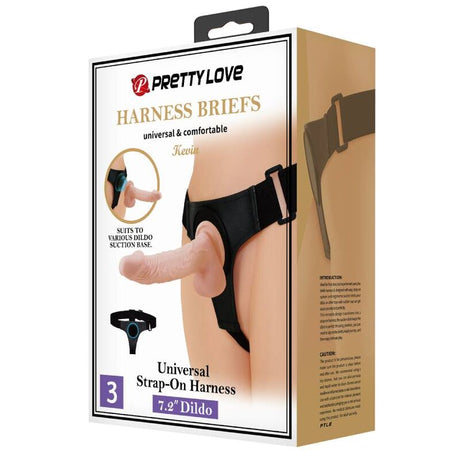 Pretty Love Kevin Harness with Dildo 19 cm