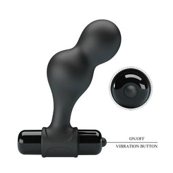 MR PLAY PLUG ANAL VIBRATEUR EN SILICONE NOIR