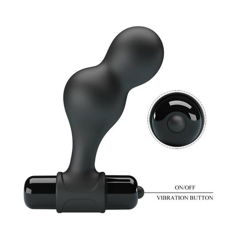 MR PLAY PLUG ANAL VIBRATEUR EN SILICONE NOIR