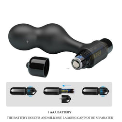 MR PLAY PLUG ANAL VIBRATEUR EN SILICONE NOIR