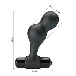 MR PLAY PLUG ANAL VIBRATEUR EN SILICONE NOIR