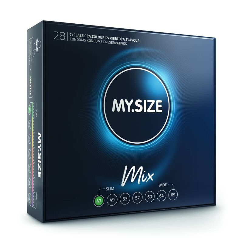 MY SIZE MIX PRESERVATIFS 47 MM 28 UNITES