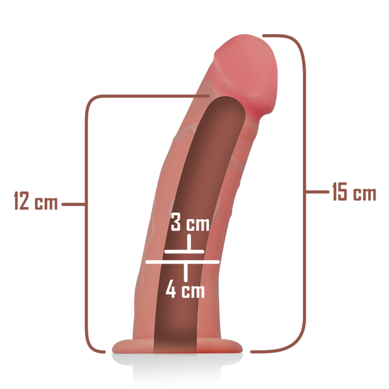 INTENSE HARNAIS CREUX AVEC GODE 16 X 3 CM