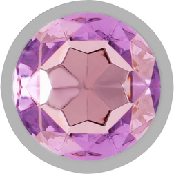 INTENSE PLUG ANAL EN METAL ALUMINIUM AVEC CRISTAL VIOLET TAILLE S