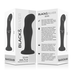 BLACKSILVER SEAN PLUG ANAL PREMIUM SILICONE NOIR