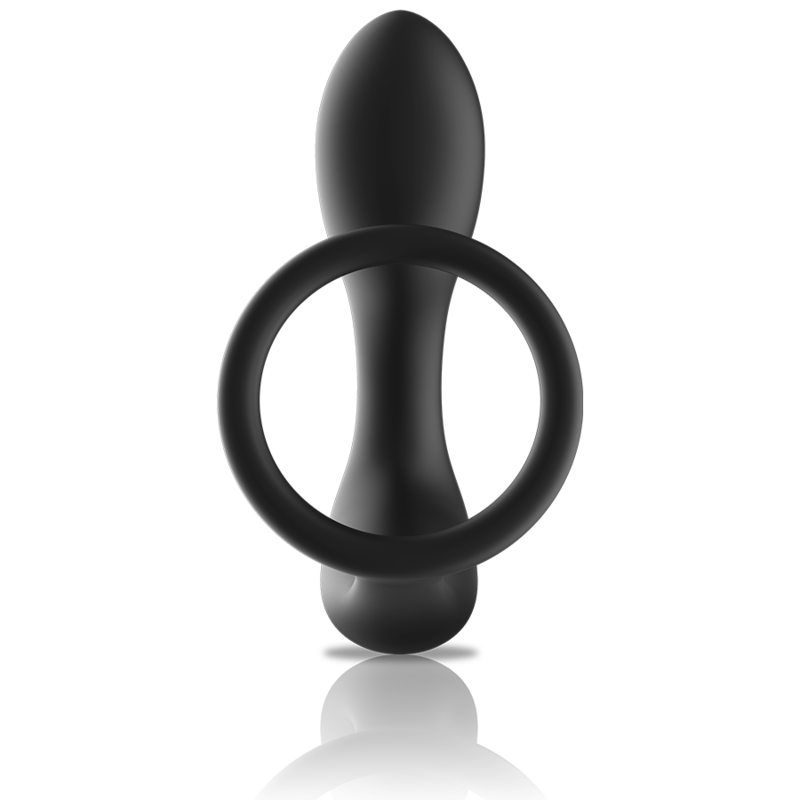 Masseur prostatique vibrant avec cockring télécommandé — vue détaillée