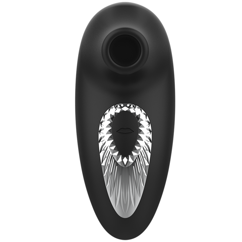BLACKSILVER DRAKE DELUXE SUCKING VIBE RECHARGEABLE SILICONE NOIR