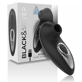 BLACKSILVER DRAKE DELUXE SUCKING VIBE RECHARGEABLE SILICONE NOIR