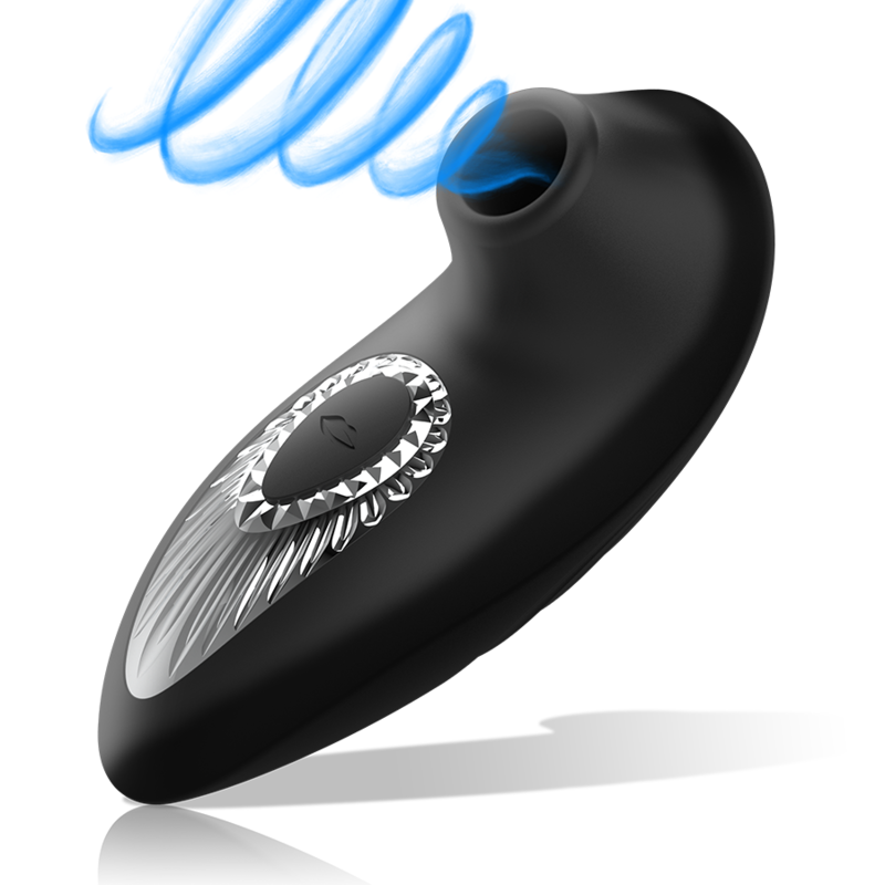 BLACKSILVER DRAKE DELUXE SUCKING VIBE RECHARGEABLE SILICONE NOIR
