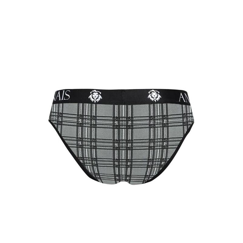 Slip homme microfibre imprimé carreaux — emballage