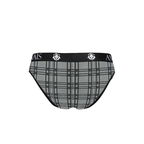 Slip homme microfibre imprimé carreaux — emballage