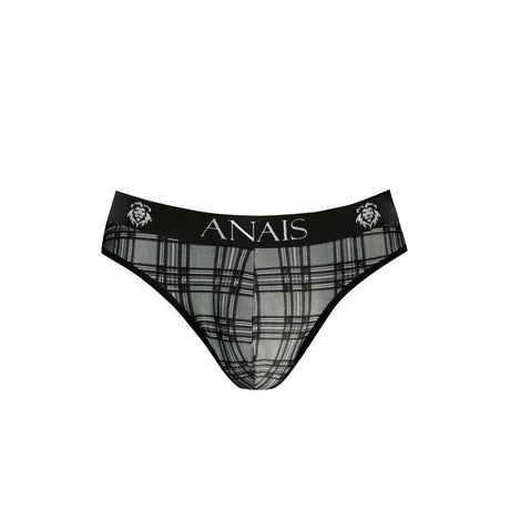 Slip homme microfibre imprimé carreaux — gros plan
