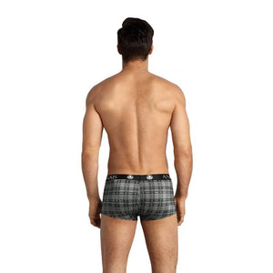 Boxer homme microfibre imprimé carreaux — vue de profil