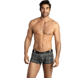 Lingerie sexy Boxer homme microfibre imprimé carreaux