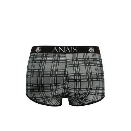 Boxer homme microfibre imprimé carreaux — emballage
