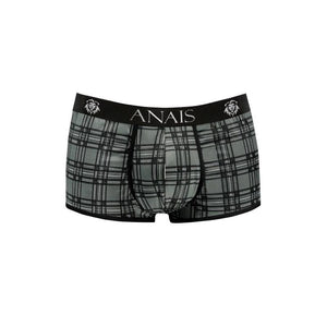 Boxer homme microfibre imprimé carreaux — gros plan