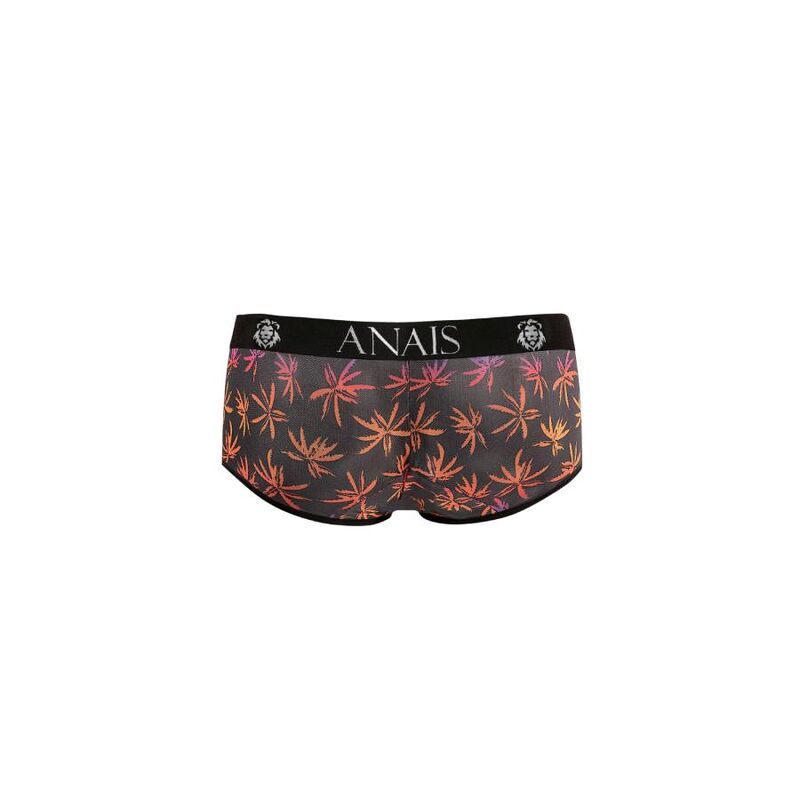 Boxer mesh noir transparent motif palmiers — emballage