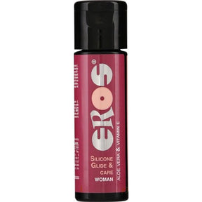 Lubrifiant silicone soin aloe vera 30 ml — Silicone Glide & Care · Eros Classic Line · Lubrifiants base silicone