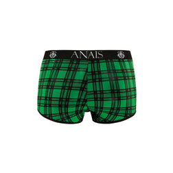 Boxer trunk vert tartan carreaux noirs — Magic