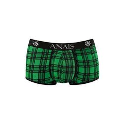 Boxer trunk vert tartan carreaux noirs — Magic