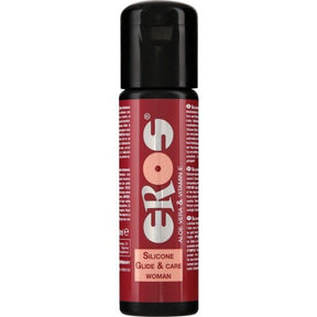 Lubrifiant silicone soin aloe vera 100 ml — Silicone Glide & Care · Eros Classic Line · Lubrifiants base silicone