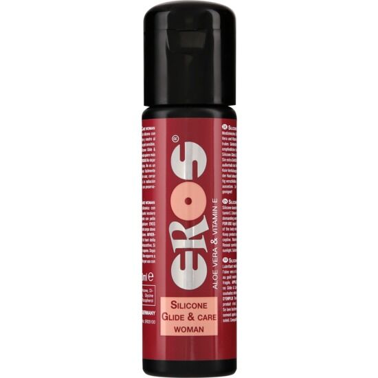 Lubrifiant silicone soin aloe vera 100 ml — Silicone Glide & Care · Eros Classic Line · Lubrifiants base silicone