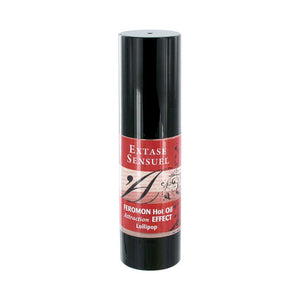 Huile de massage chauffante phéromones arome sucette 30 ml — vue de profil