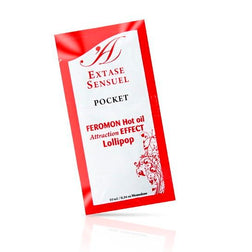 Huile de massage chauffante aux phéromones parfum sucette 10 ml
