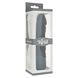 Gode vibro réaliste silicone noir 20 cm — Original Classique