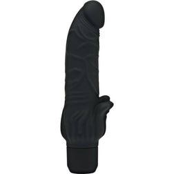 Gode vibrant prostate et périnée noir 22 cm — Classic Stim