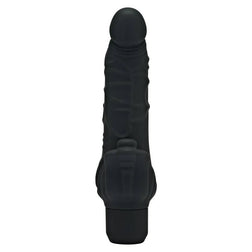 Gode vibrant prostate et périnée noir 22 cm — Classic Stim