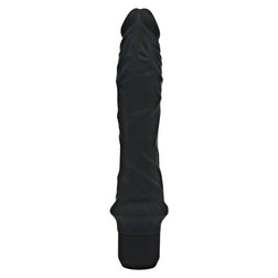Gode vibrant XL silicone médical 25 cm noir