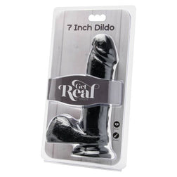GET REAL GODE 18 CM AVEC BOULES NOIR