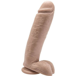 Gode réaliste 25,5 cm avec testicules et ventouse en PVC peau 25.5 cm avec base ventouse plate
