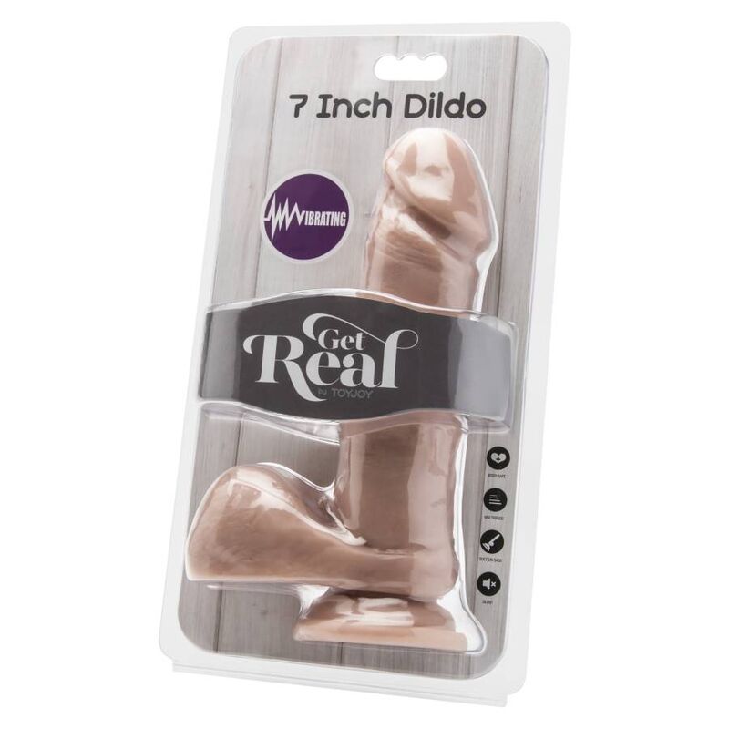 GET REAL GODE 18 CM AVEC BILLES VIBRATEUR SKIN