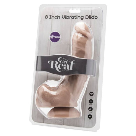 GET REAL GODE 205 CM AVEC BILLES VIBRATEUR SKIN
