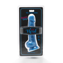 GET REAL HAPPY DICKS 19 CM AVEC BALLES BLEU