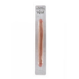 Gode double réaliste flexible 35 cm — vue de profil