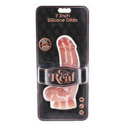 GET REAL GODE EN SILICONE 18 CM AVEC BALLES PEAU